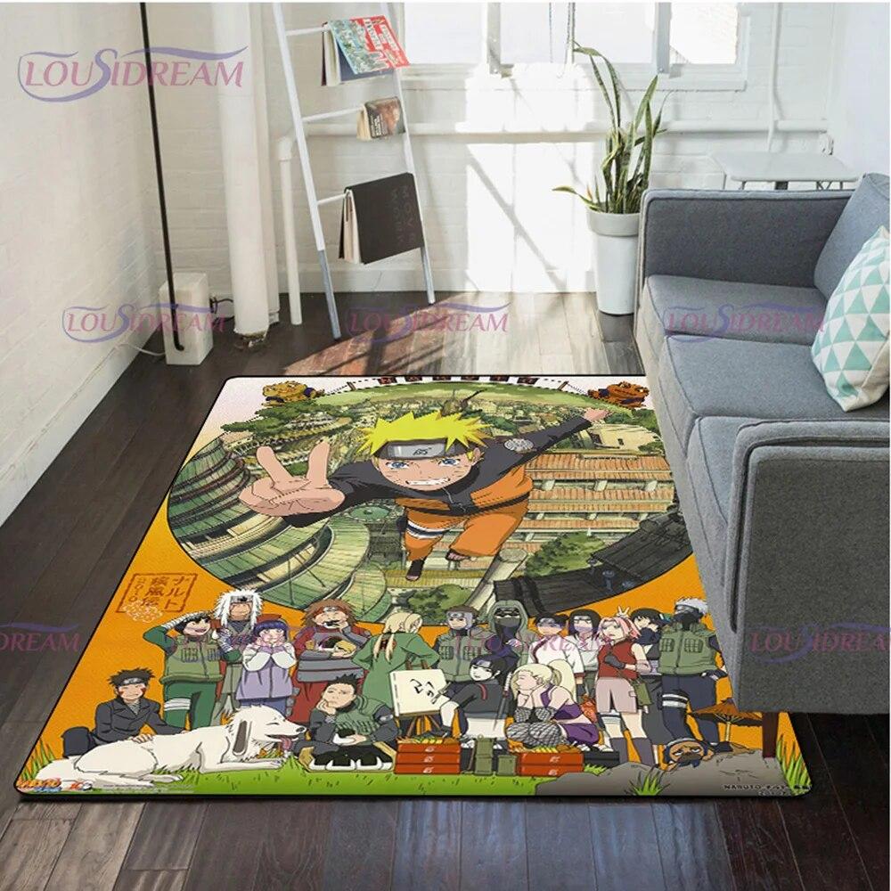 Креативный ковер с принтом N-Naruto, коврик для йоги, нескользящий ковер, коврик для ванной, напольный коврик, коврик для гостиной, подарок на день рождения