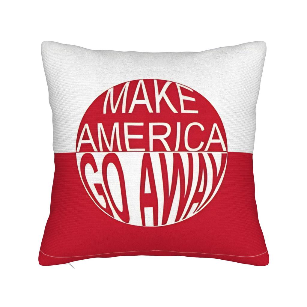 Nu Det Nu uk Greenland flag Pillowcase Polyester Cushion Cover Gift MAGA Throw Pillow Case Cover Home Zippered 4040cm