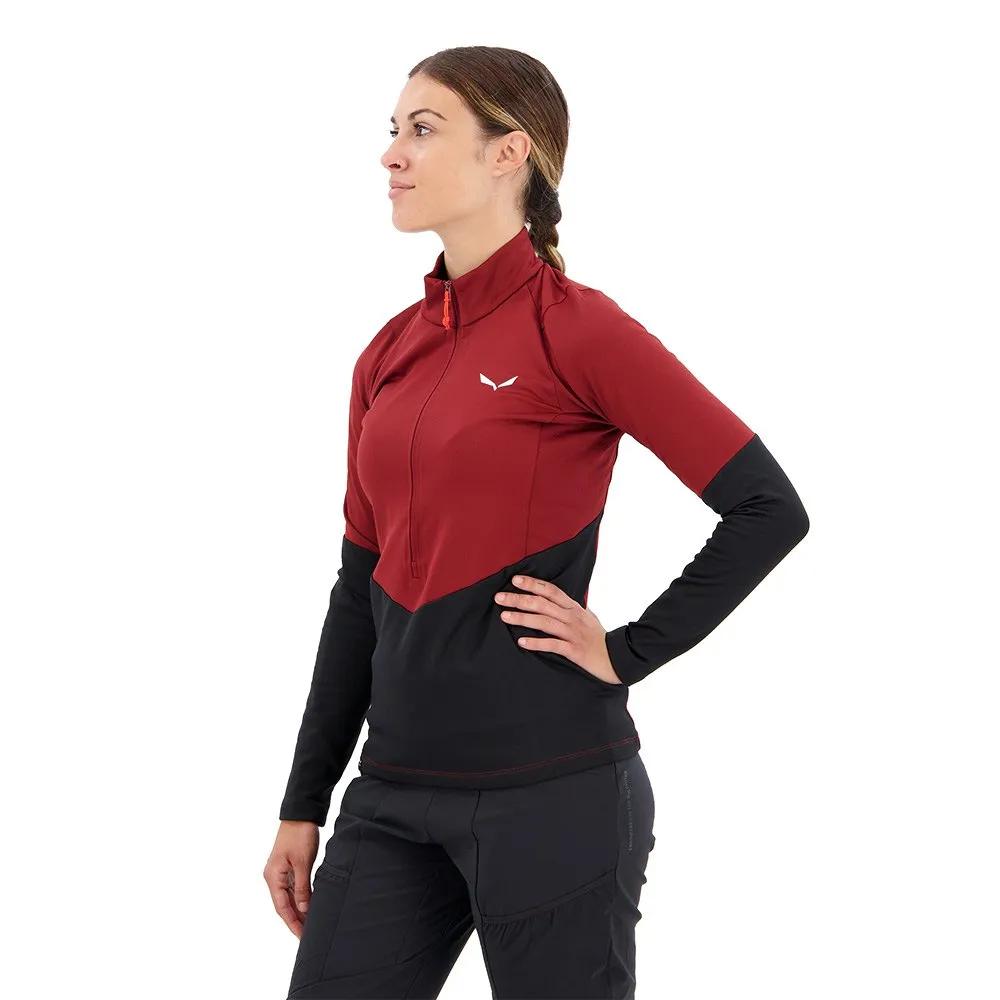 Salewa Флисовая кофта с полумолнией Puez Pullover