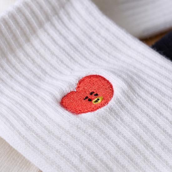 BT21 Вышитые носки серии Daily Basic