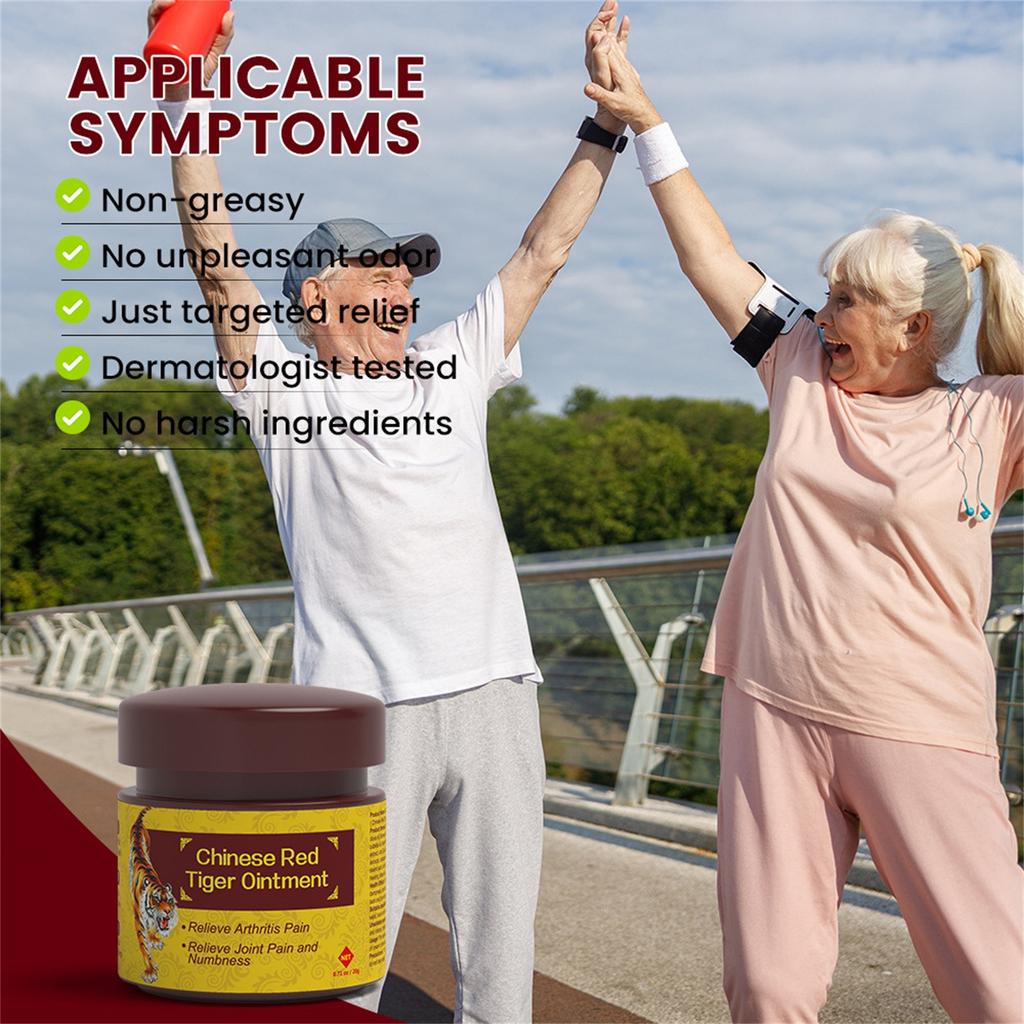 Red Tigers Ointment For Joint Muscle Shoulder Pain Soothing Liquid Dizziness Massage Ointment 20g