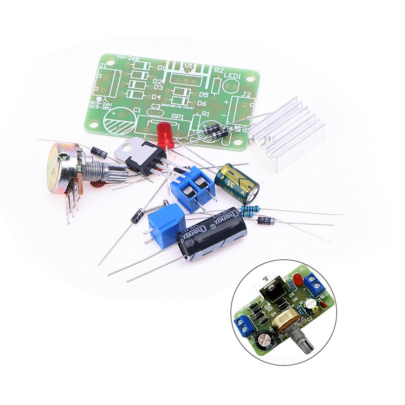 LM317 Continuous Adjustable Power Supply Kit DC Circuit Experiment Electronic Component DIY Teaching Training Part