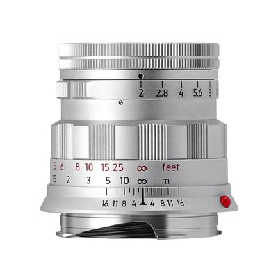 LIGHT LENS LAB M Mount 50мм Жесткий Совместимый с Leica M Одинарная репродукция Интегрированный объектив Серебристый f/2 Объектив, Фокус, Жесткий, Объектив, Латунь, Бленда,