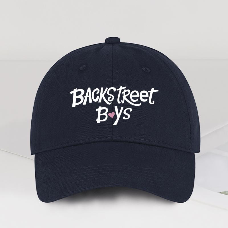 Бейсболка Backstreet Boys с принтом сердца Стильная Ретро Романтичный Шарм Одежда для Концертов и Повседневный Стиль Подарок для Фаната Backstreet Boys
