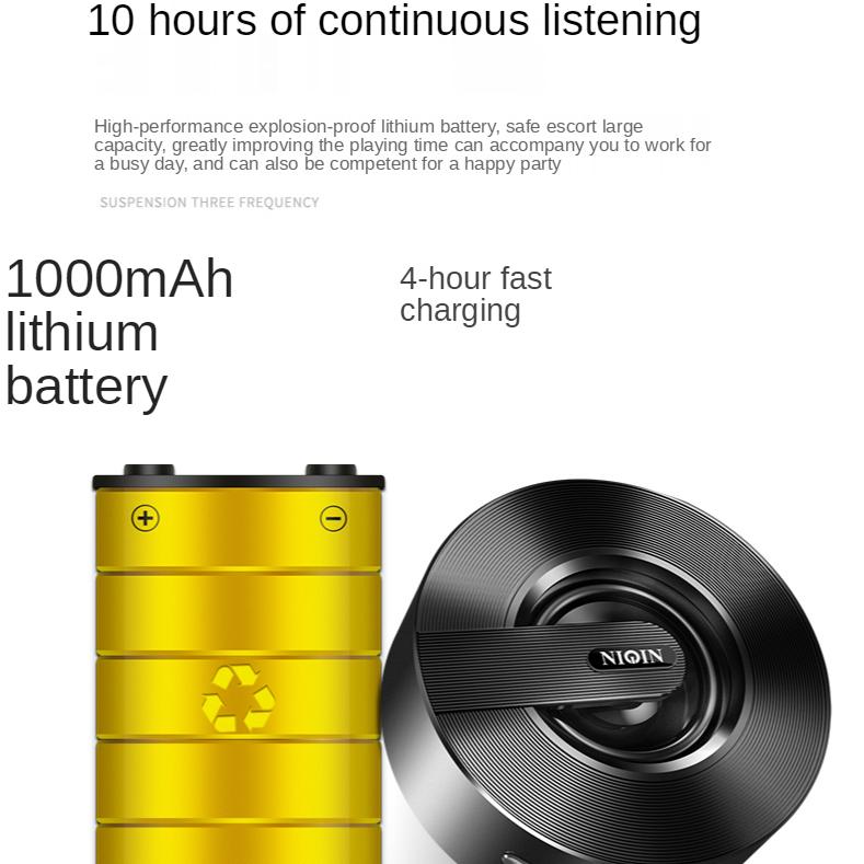 Wireless Bluetooth Speaker Loud Mobile Phone Mini Portable Outdoor Small Steel Gun Home Audio Car