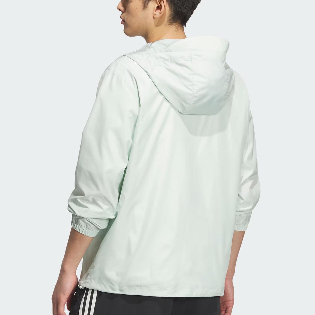 Adidas Водоотталкивающая куртка с капюшоном на молнии, с длинными рукавами, унисекс, куртки, льняно-зеленый KA9291