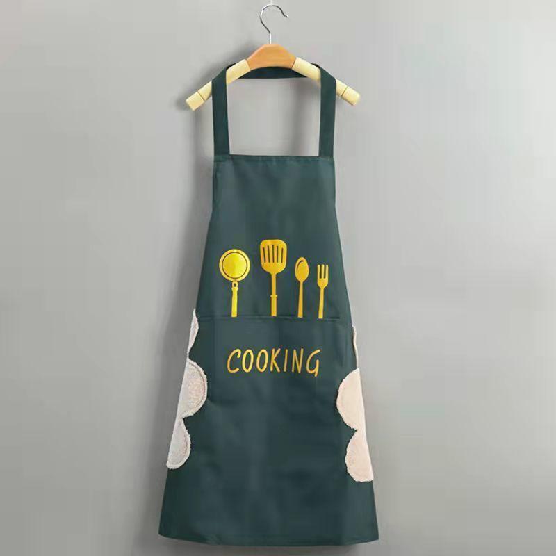 Фартук водонепроницаемый маслостойкий модный для взрослых милый домашний кухонный фартук для работы на работе