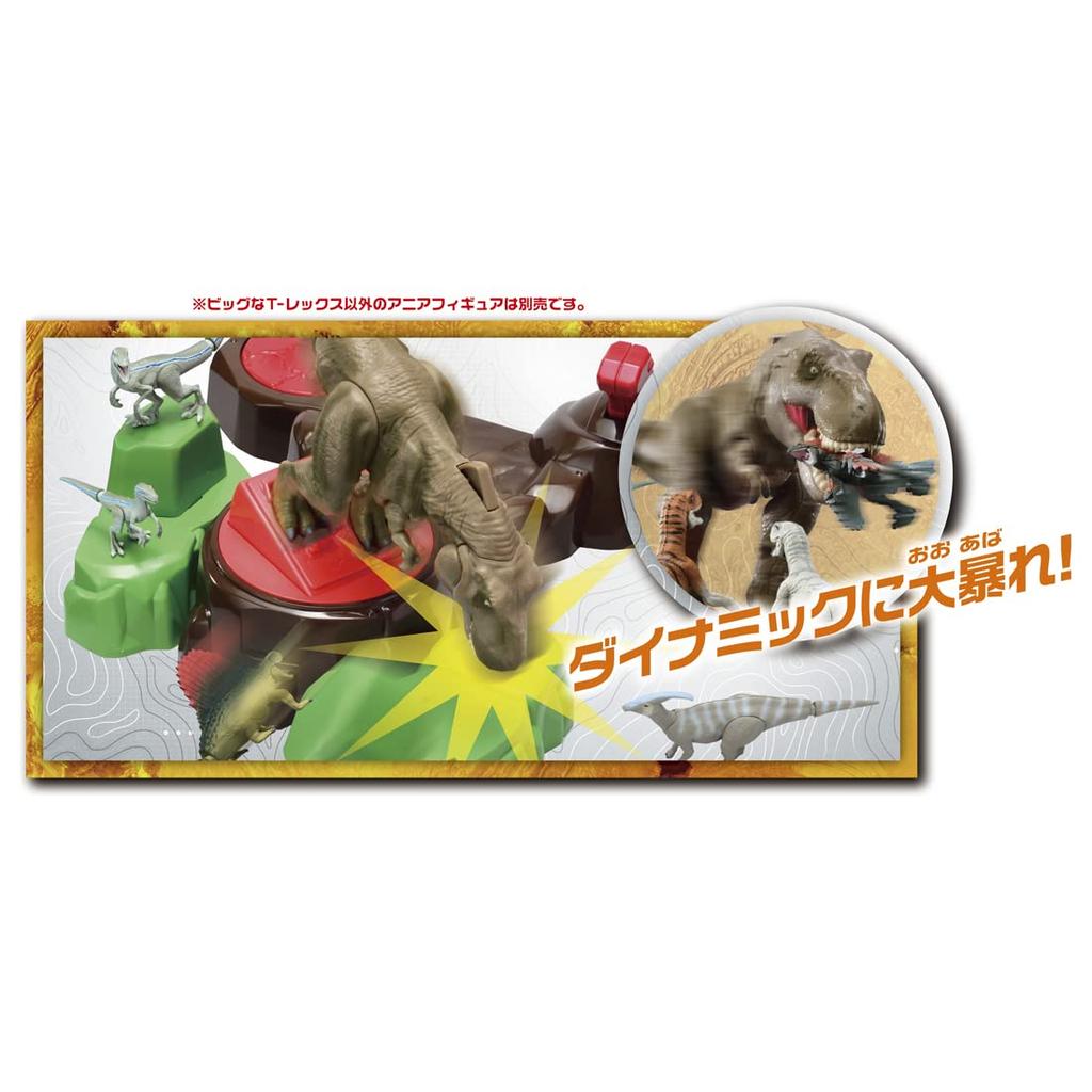 TAKARA TOMY """Аня Мир Юрского периода""": "Kick It T-Rex" Животное Динозавр Реалистичная Движущаяся Фигурка Игрушка для Детей от 3 лет, Соответствует Стандартам Безопасности Игрушек, Знак ST,
