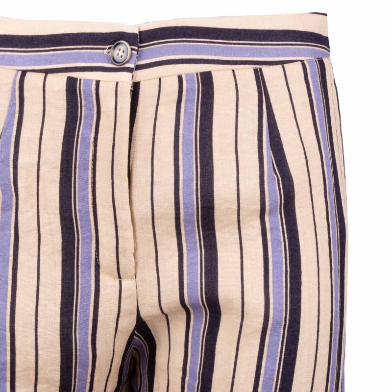 BEST MOUNTAIN Women's Wide Striped High Waist Pants