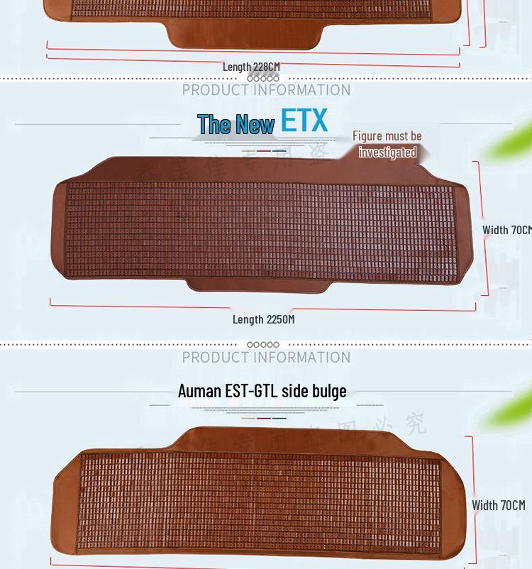 Mahjong Summer Bamboo Seat Mat for Dongfeng Tianlong Jiefang JH6P Deauman Trucks