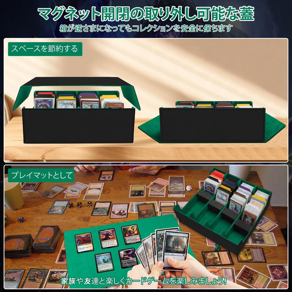 AOBOPLE колода большая 2800 карт горизонтальное хранение 4 PU кожаная карта магнитная карта торговая карта разделенная для стандартной игры совместима с бейсбольными карточками