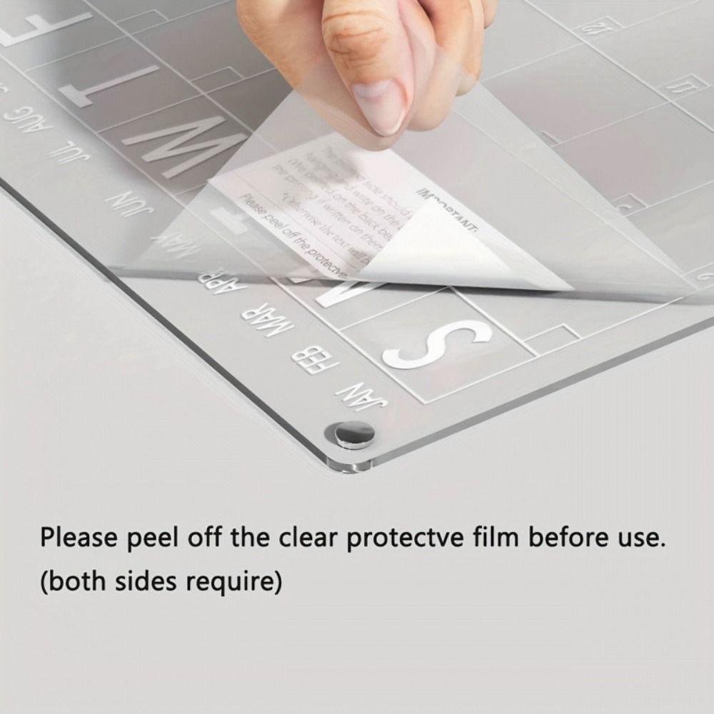 Transparent Magnetic Acrylic Weekly Planner Reusable Planning Note Board  School