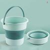 Портативное складное ведро, многофункциональное, утолщенное, силиконовое ведро, для кемпинга, мытья автомобиля, рыбалки, ванной комнаты, инструментов