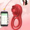 Rose-Toy Bluetooth APP Кольцо для пениса Вибратор для мужчин Блокировка спермы Мужские кольца для пениса Задержка эякуляции Секс-игрушки для пар