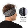 Утолщенная флисовая повязка на голову: Зимние спортивные наушники для катания на лыжах, езды на велосипеде и бега