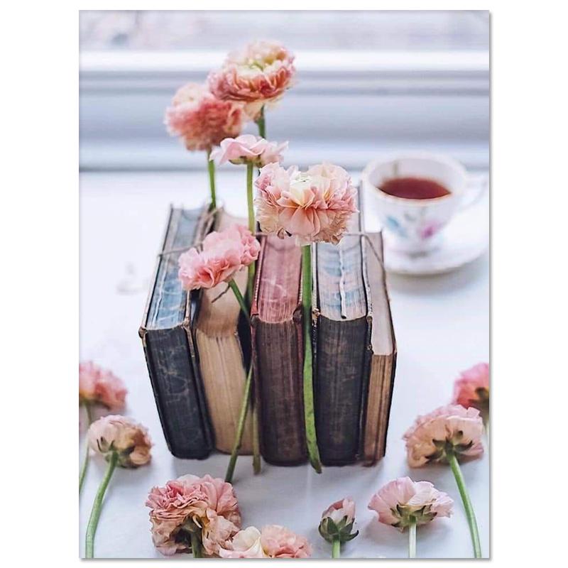 5D DIY Diamond Painting Magic Book Flowers Diamond Embroidery Cross Stitch Kit Full Rhinestone Mosaic Home Decor