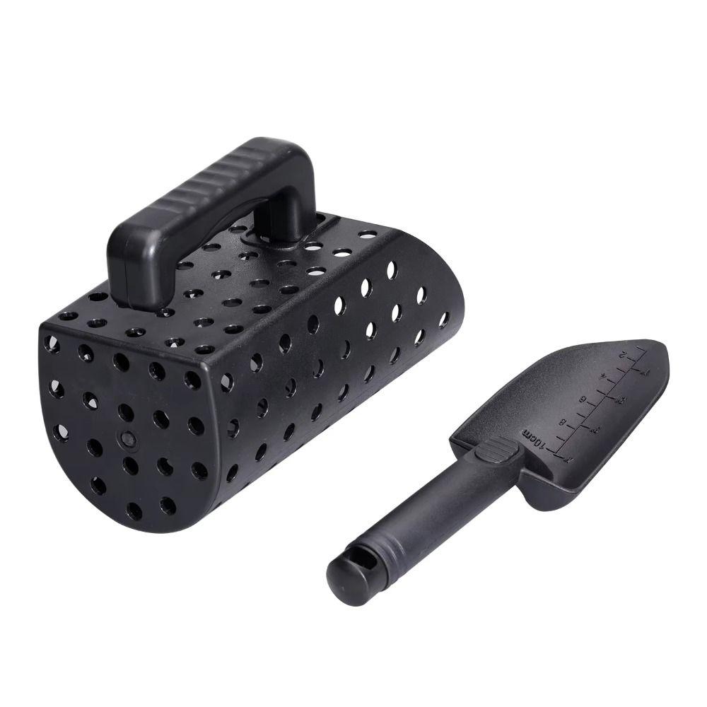 2Pcs Digging Tool Sand Scoop Shovel Set Black Beach Shovel Sand Sifter Garden Gadgets