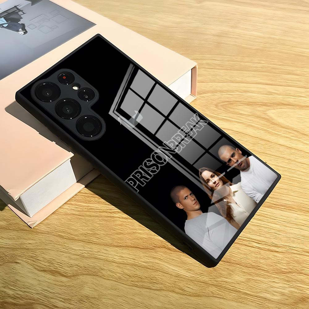 Чехол для телефона Сериал Побег из тюрьмы Для S25 Ultra Samsung S26 S24 Fe S22 S20 S23 21 Plus A54 A34 A53 A16 Стеклянная крышка