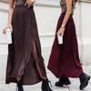 Elegant Fashion Winter Warm Knit Skirt for WomanHigh Waist Casual Big Mid-Long Skirts