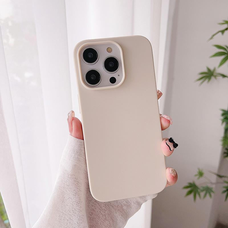 Роскошный мягкий силиконовый чехол цвета конфет для iPhone 16 15 14 13 12 Pro Max Plus Mini 16+ матовый ультратонкий чехол Frosted Shell Slim