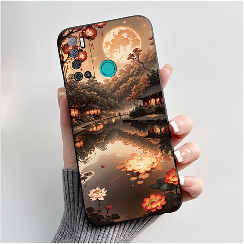 Для Tecno Pouvoir 4 Pouvoir 4 Pro LC7 LC8 Чехол Роскошный Милый Кролик с Сердечками Смешной Чехол для Телефона Черный Силиконовый Защитный Задний Чехол