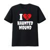 Я люблю Haunt Mound Футболка винтажная стираная дизайнерская одежда слегка мягкая дышащая унисекс удобная уличная одежда с принтом