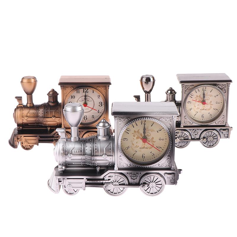 Креативный Локомотив Поезд Будильник Античный Двигатель Дизайн Стол Декор Украшения