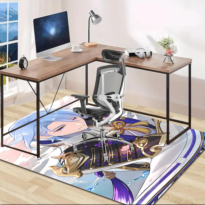 1pc Genshin Impact1 Design Area Rug - Non-Slip, Soft & Cozy Floor Mat for Living Room, Bedroom, Office - Indoor/Outdoor Decorative Carpet