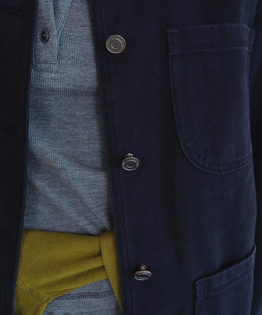 OLIVE DES OLIVE Loose Fit Pocket Denim Jumper Oj6Xm7770