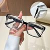 Anti Blue Light Reading Glasses Women Trendy Transparent Large Frame Far Sighted Eyeglasses
