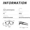 UV400 Photochromic Cycling Glasses Turned Up Sports Sunglasses Photochromic Bike Glasses  Summer