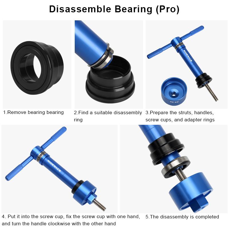 Нижний кронштейн велосипеда, инструмент для снятия подшипника и установки для шоссейного велосипеда MTB, BB, пресс-фитинг 24 мм, 30 мм, BB86 BB30 BB92 PF30, ремонтный комплект