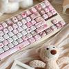 MAIMOOO Розово-коричневые кейкапы Милый профиль Cherry Soa PBT Для кастомных механических клавиатур Ajazz/Aula Кейкап