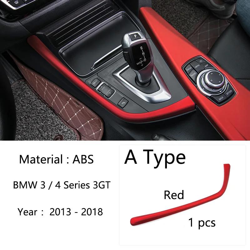 Carbon Fiber Internal Shift Knob Cover For BMW F30 F32 F34 F36 Multimedia Button Panel Decorative Sticker Accessories