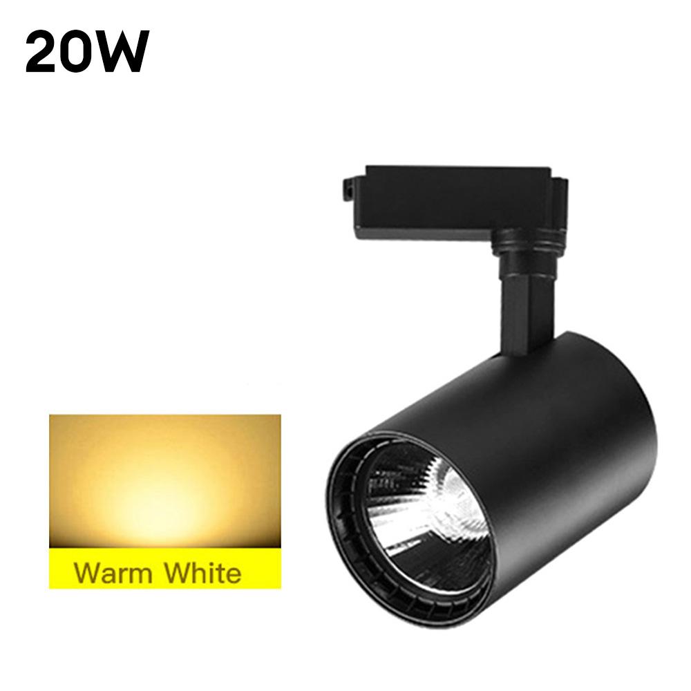 Прожектор COB 220 В светодиодный трековый светильник для рельсовой системы, светодиодный 20/30 Вт потолочный прожектор, поверхностный монтаж, декоративное освещение для торговых центров, выставок