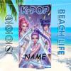 1 K-POP Beach Towel Single Sided 2D Print Soft Microfiber Beach Towel Pool Beach Vacation Accessory Bold Energetic Vibe Gift