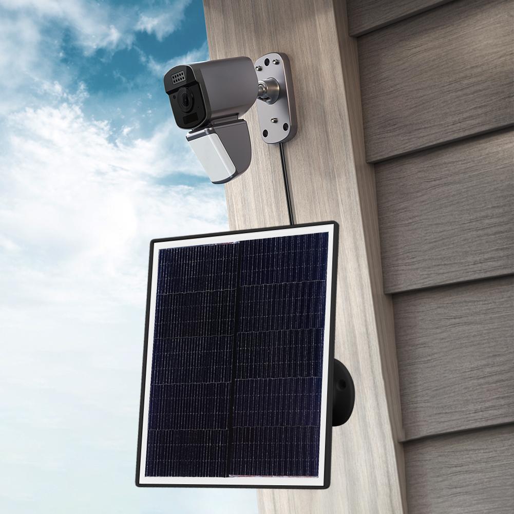 Солнечная панель 6 Вт 5 В с черепичной структурой, порт Micro USB и USB-C, зарядное устройство для солнечной панели, водонепроницаемая панель солнечной зарядки IP65 для уличной камеры