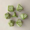 7pcs/set New Hollow Acrylic Number Dice for DND Cthulhu COC TRPG Board Game Running Team Polyhedral Dice DND Dice Set