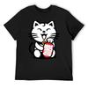 JDM CAT T-Shirt Quick Drying Vintage Anime Shirt Mens T Shirts Pack
