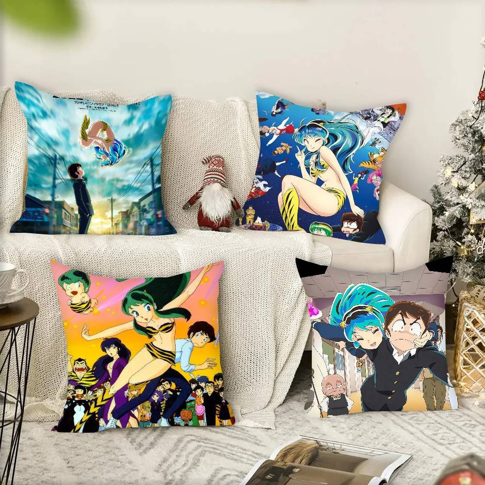 Милые аниме наволочки U-Urusei Yatsura, чехлы на подушки, диваны для гостиной, домашний декор, подарки