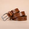 Pure Cowhide Retro Tree Paste Leather Belt Men's Casual Cowhide Belt Men's