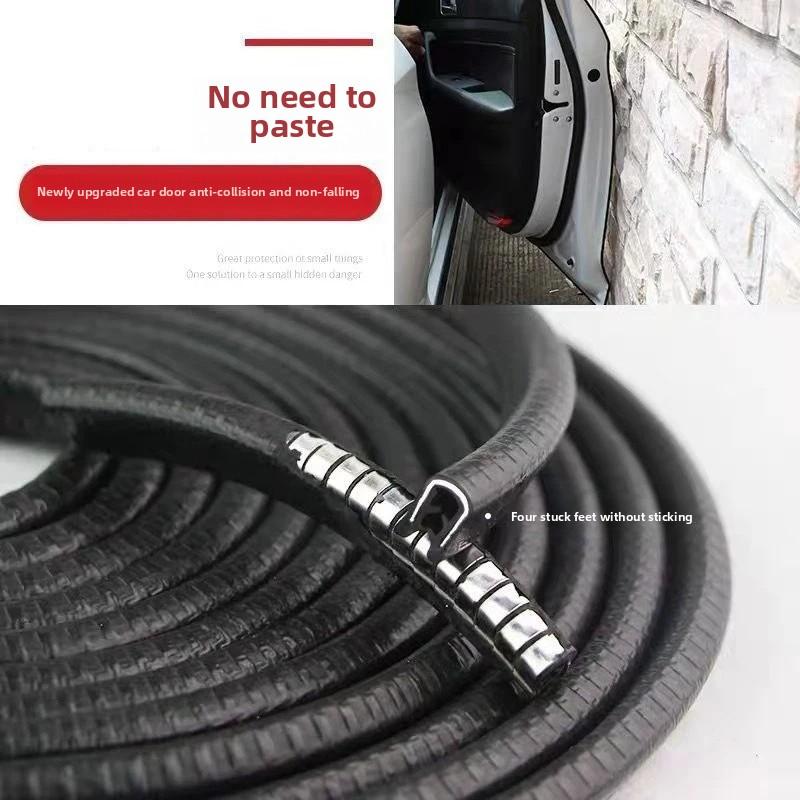 2/5M автомобильная дверь противоударной полосы со стальным диском бампер отделка края защитная полоса от царапин уплотнительная защита стиль автомобиля декор
