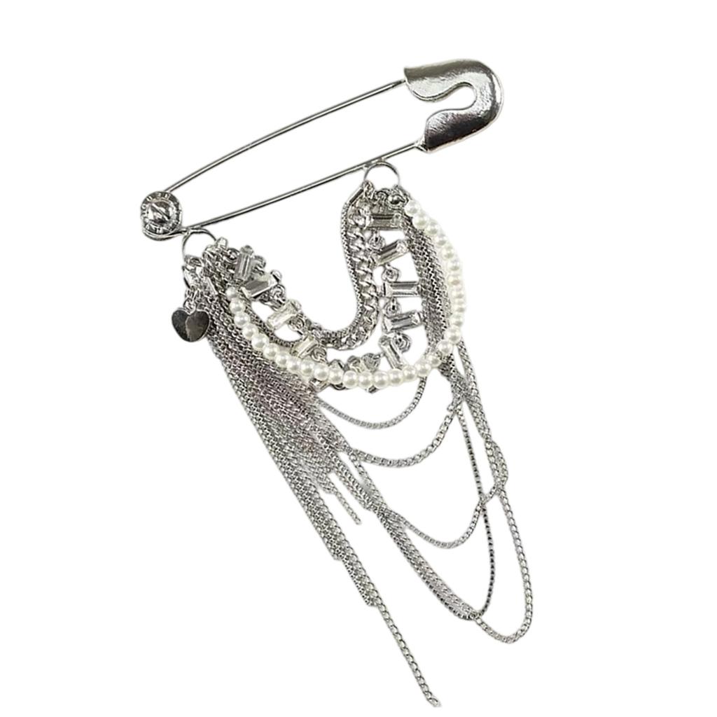 Exquisite Tassels Brooch Pin Vintage Pin Unique Accessory Statement Brooch Alloy Texture Suitable for Fashion Outfits