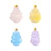10pcs Cute Luminous Christmas Tree Figurines Merry Christmas Decoration  Car Accessories