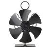 Fireplace Fan 6-Blade Furnace Fan Energy Efficient  No Power Home Improvement Tool Parts Replacement Longlifespan