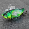 Жесткая приманка для рыбы Bionic Cicada Shape Fishing Bait с вращающимся пропеллером и тройным крючком