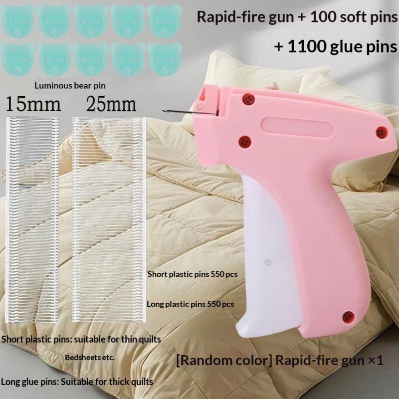 Пистолет для этикеток Держатель для квилтов Пистолет для бирок Мягкий силиконовый Безигольный защелкивающийся Одноигольный швейный пистолет Не оставляющий следов лист Противоскользящий инструмент