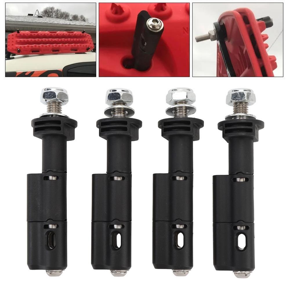 4PCS Stainless Steel Theftproof Mount Pins Black Recovery Board Pins  Roof Rack Mount