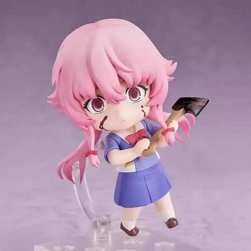Аниме Нендороид Юно Гасай 2316 Дневник Будущего Чиби Фигурки Модели Игрушки Со Сменными Лицами Настольное Украшение Статуэтки Подарки