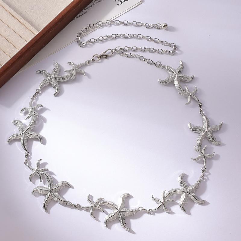 Женская цепочка на талию Senior Sense с жемчугом, ракушками, морскими звездами, металлическая, милая, летняя, пляжная, в натуральном стиле для отпуска